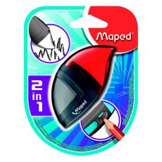 Точилка MAPED Moondo 2в1 1 отверстие с контейнером + ластик